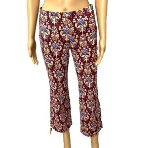 Anthropologie Maeve Margot Kick-Flare Cropped Pull On Stretch Pants XS